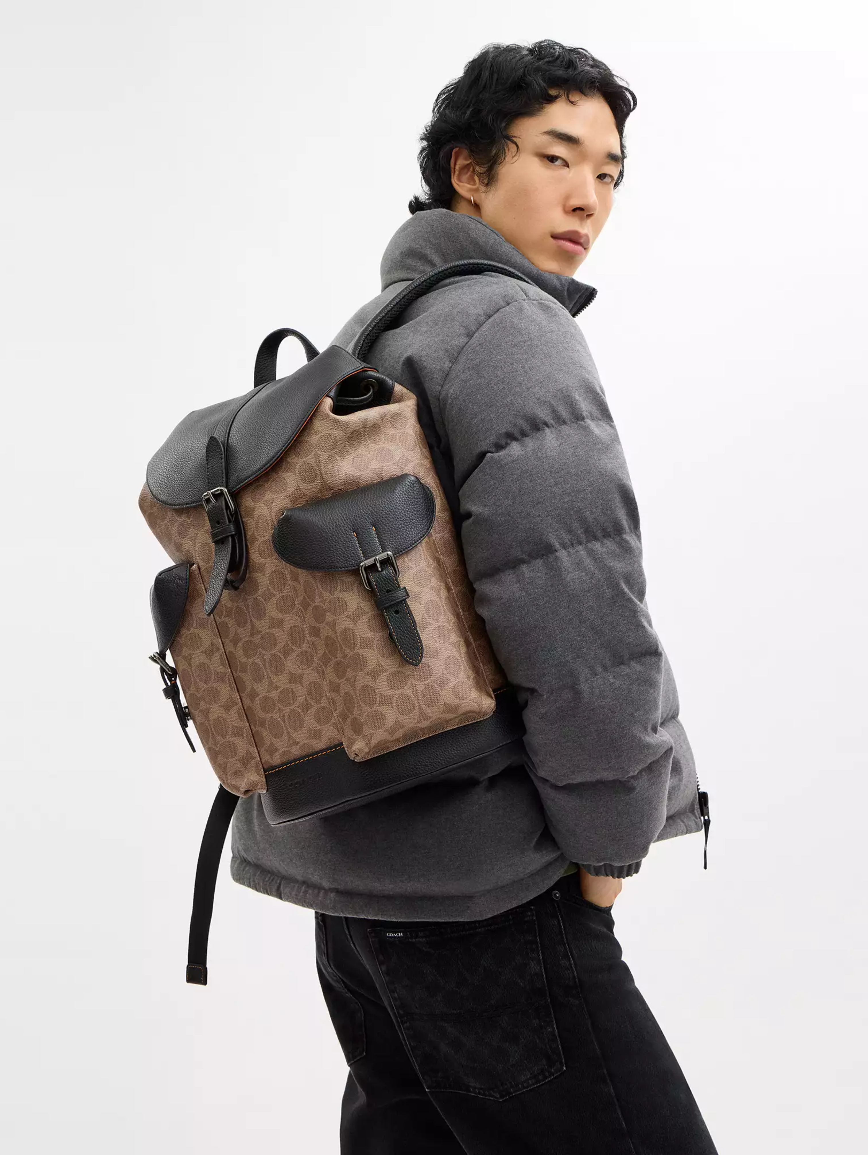 Warner Backpack In Signature Canvas