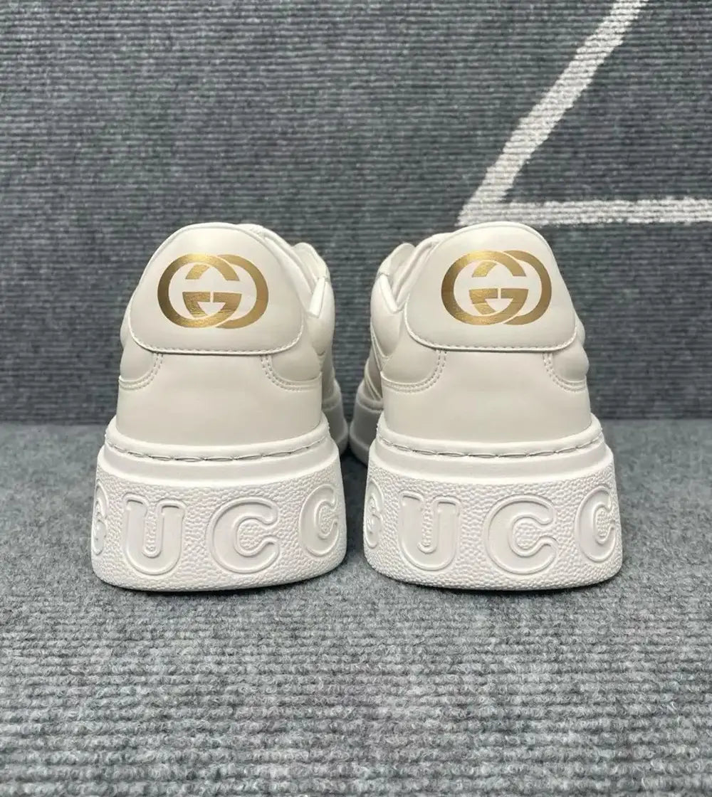 GUCCI white leather