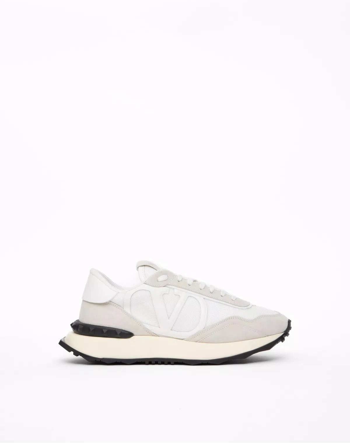 Netrunner fabric and suede trainers