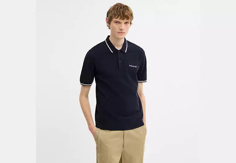 Signature Trim Polo In Organic Cotton