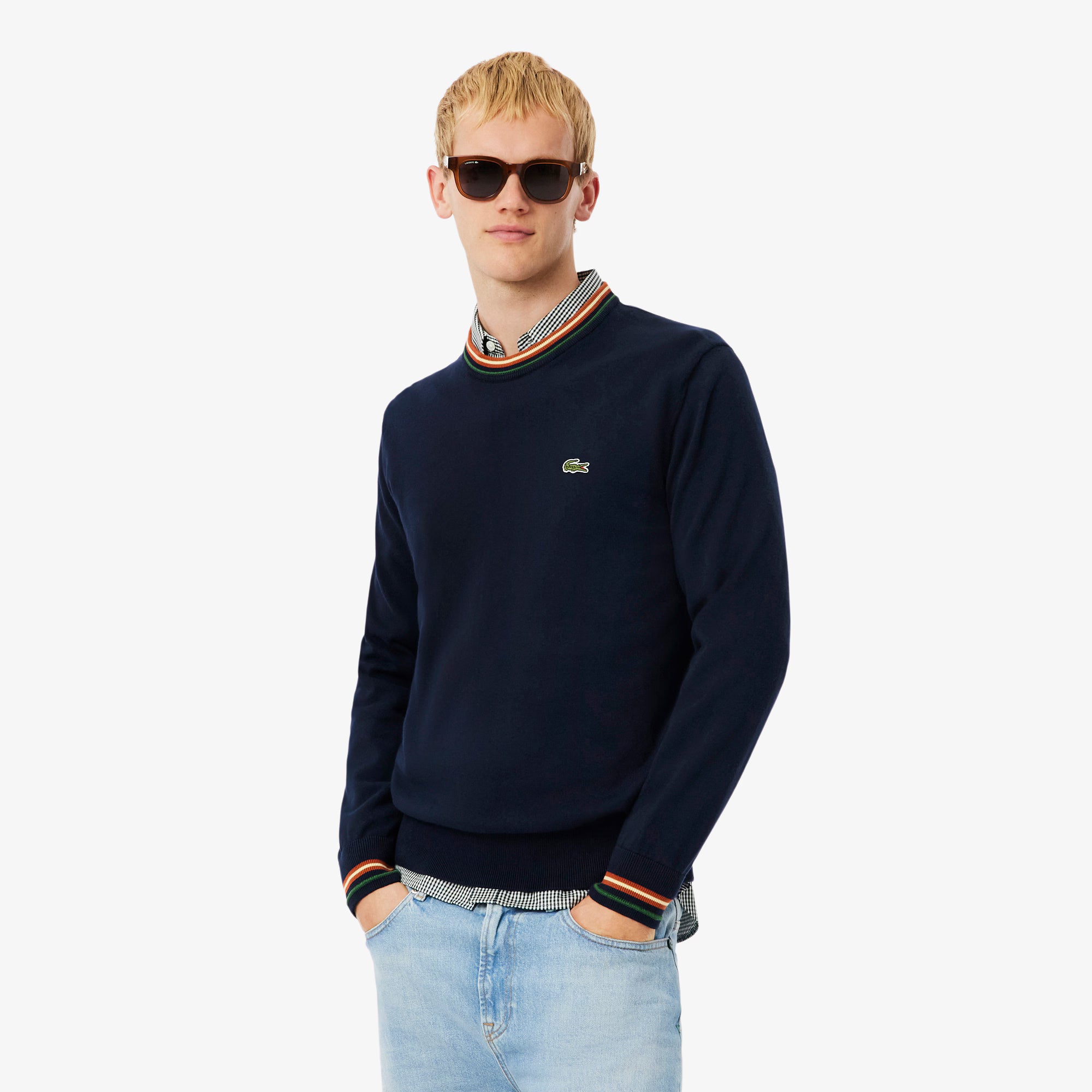 Striped Cotton Jersey Sweater