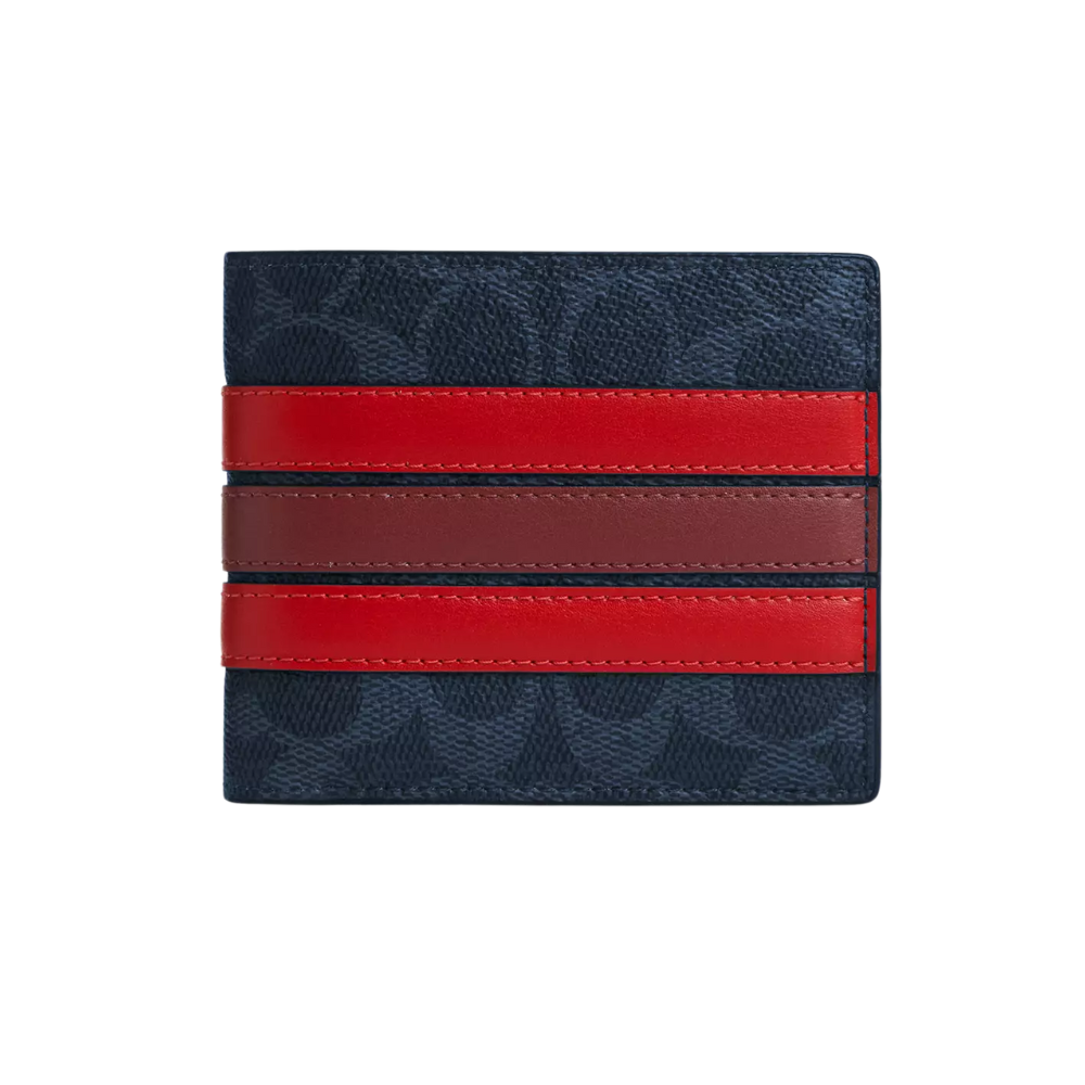 3 In 1 Wallet In Signature Canvas With Varsity Stripe