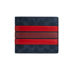 3 In 1 Wallet In Signature Canvas With Varsity Stripe