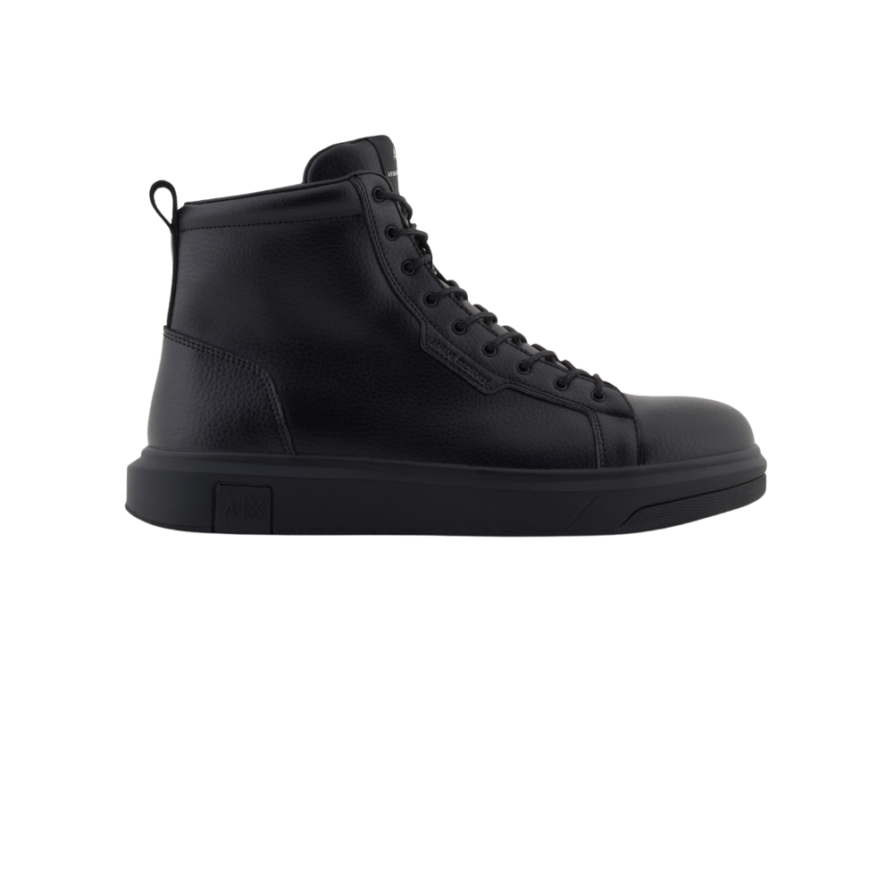 High sneakers with platform sole