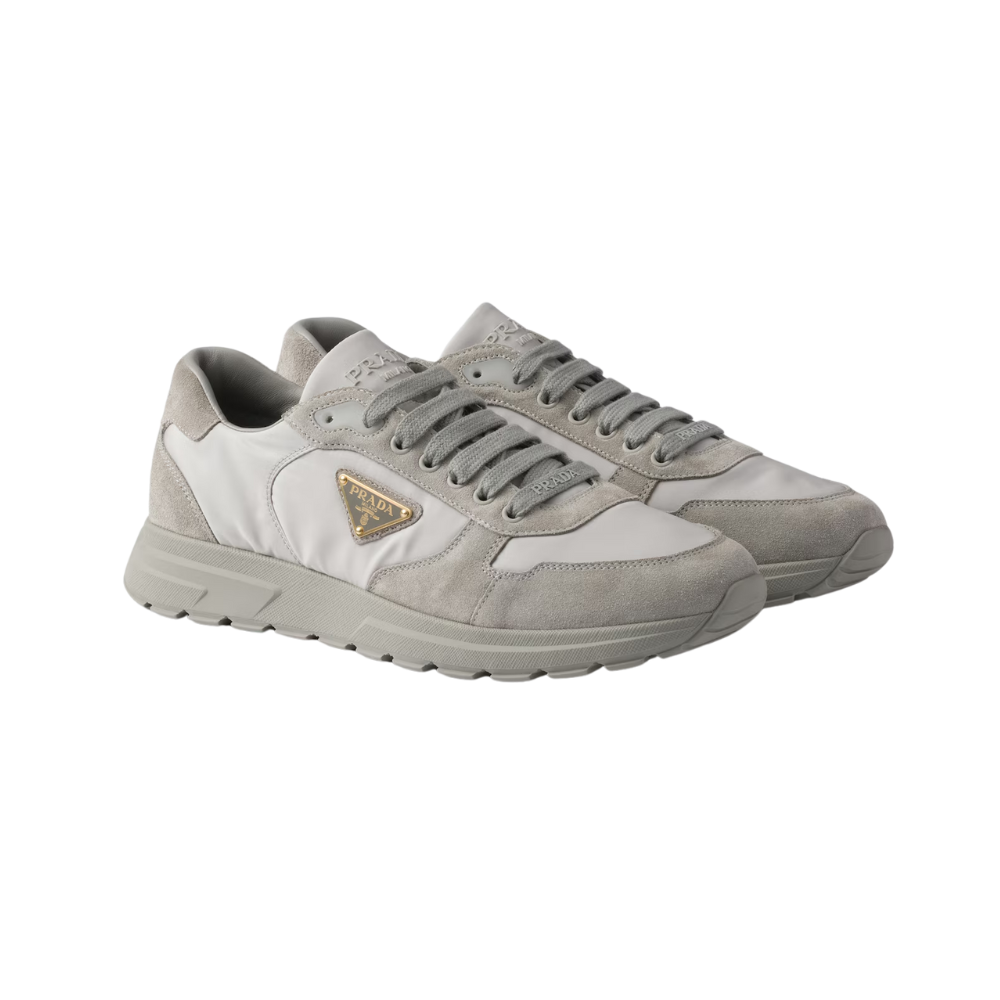 Prax 2.0 Re-Nylon and suede sneakers