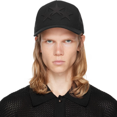 AMIRI Black 3 Star Trucker Cap
