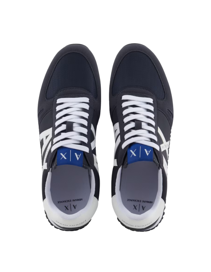 Sneakers in eco-suede, mesh and nylon