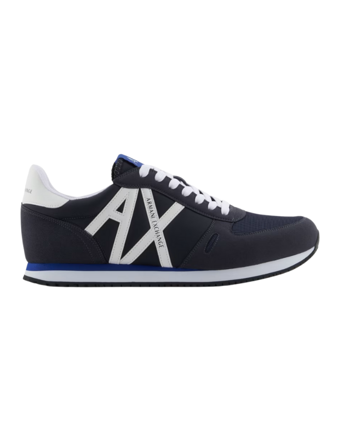Sneakers in eco-suede, mesh and nylon