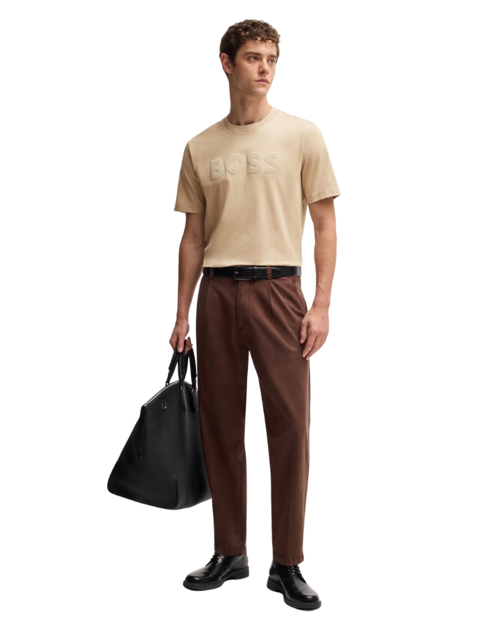 Cotton-jersey T-shirt with logo artwork