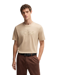 Cotton-jersey T-shirt with logo artwork