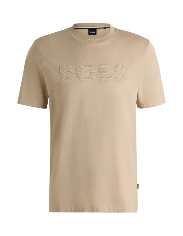 Cotton-jersey T-shirt with logo artwork
