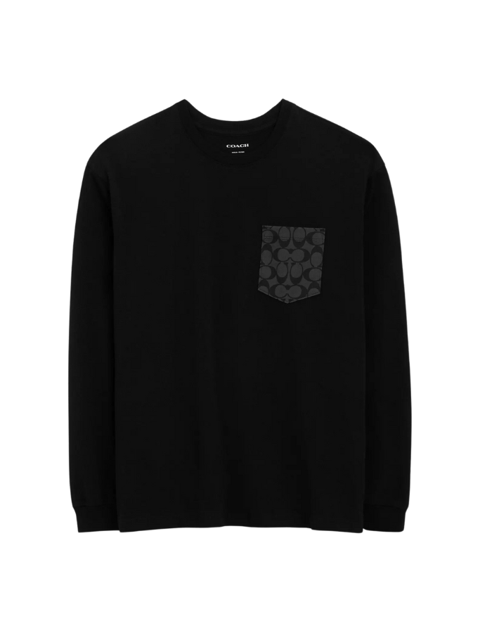 Signature Long Sleeve T Shirt In Organic Cotton
