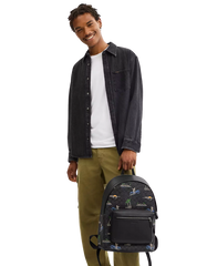 West Backpack In Signature Canvas With Surf Print