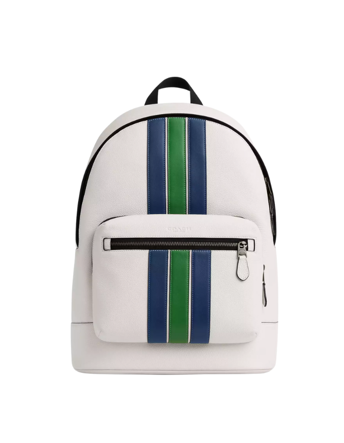West Backpack With Varsity Stripe