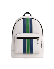West Backpack With Varsity Stripe