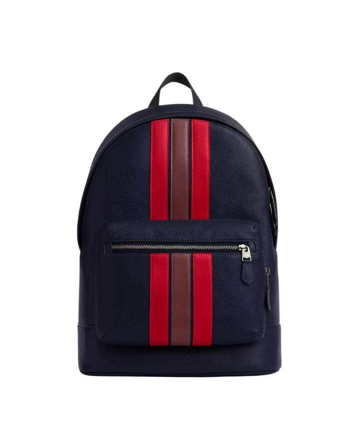 West Backpack With Varsity Stripe
