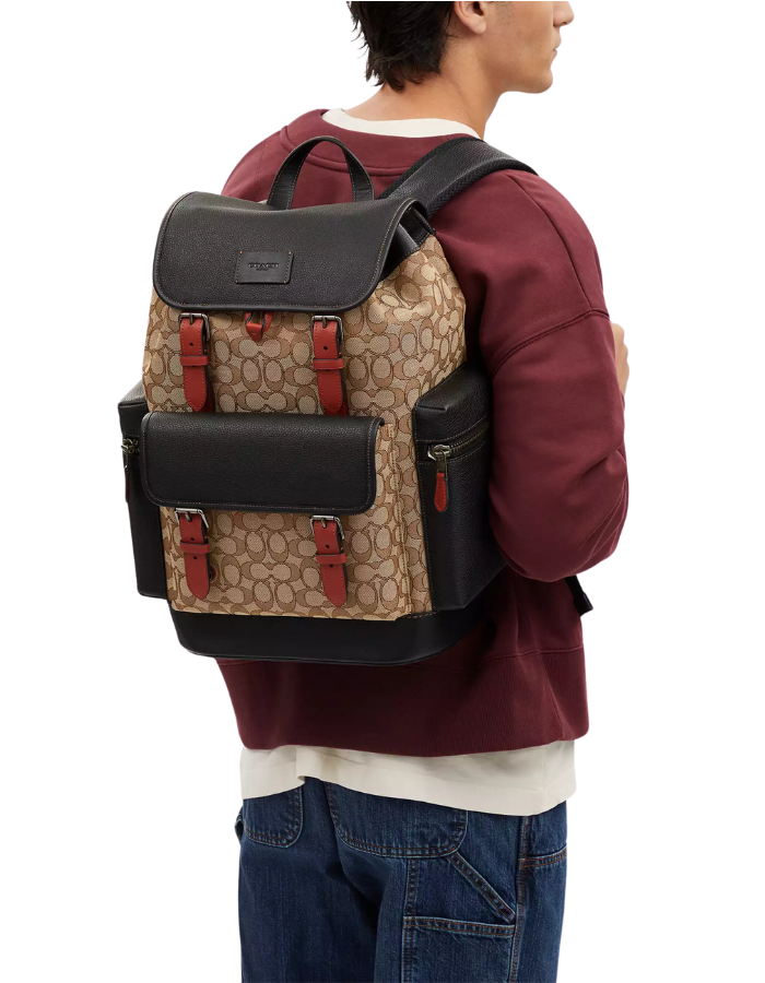 Sprint Backpack In Signature Jacquard