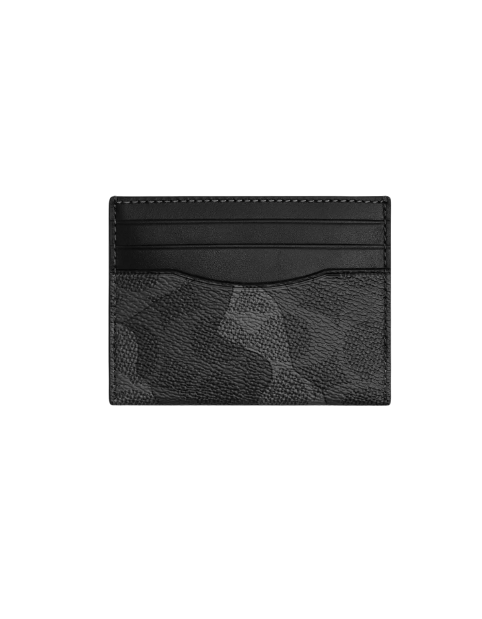 Slim Id Card Case In Signature Camo Print