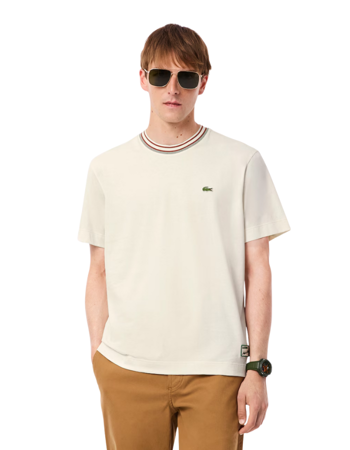 Men's Made In France Stripe Neck T-Shirt