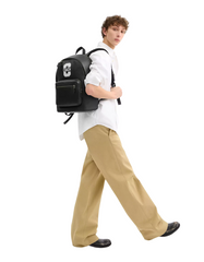 West Backpack In Blocked Signature Canvas