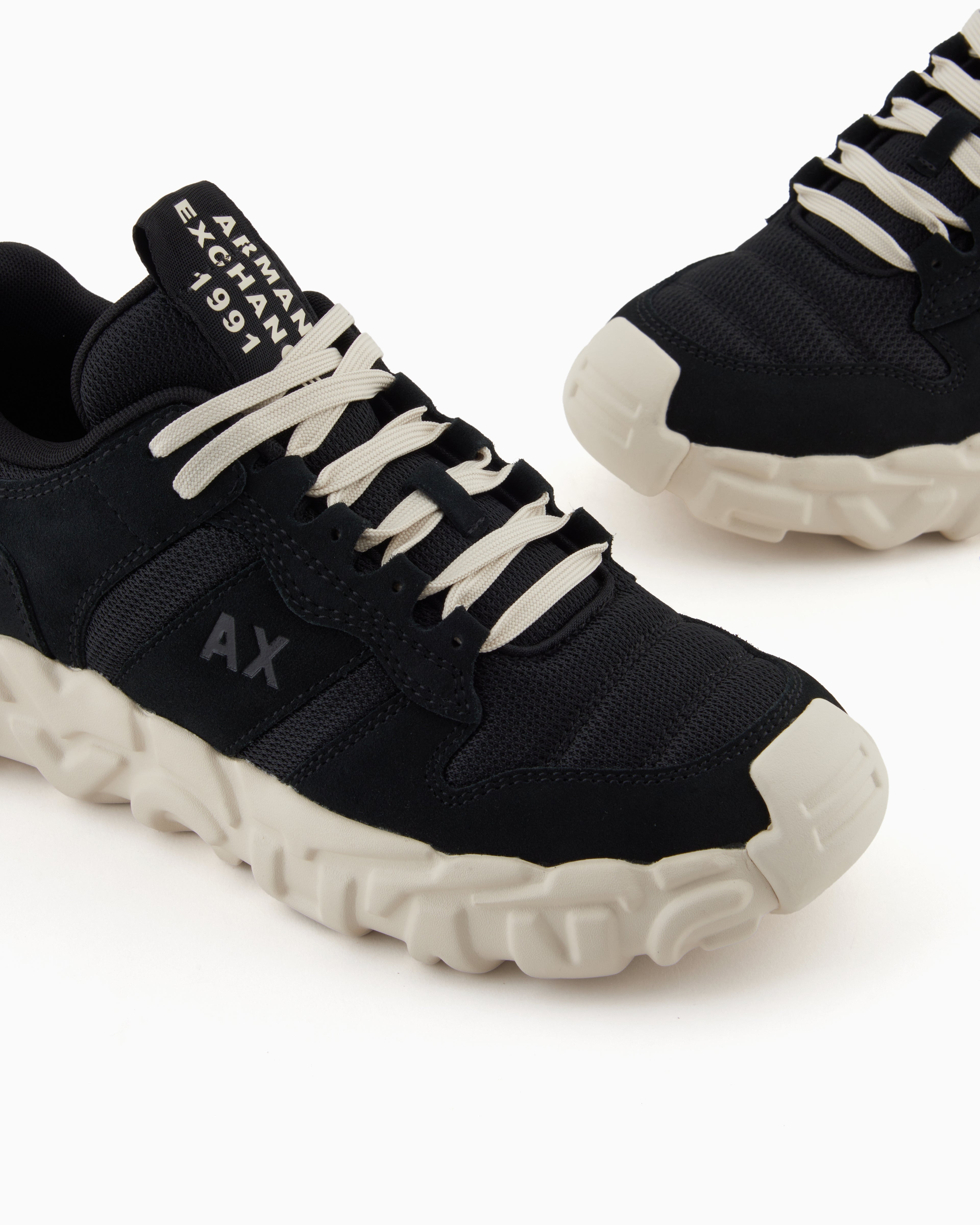 Technical fabric sneakers