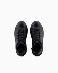 High sneakers with platform sole