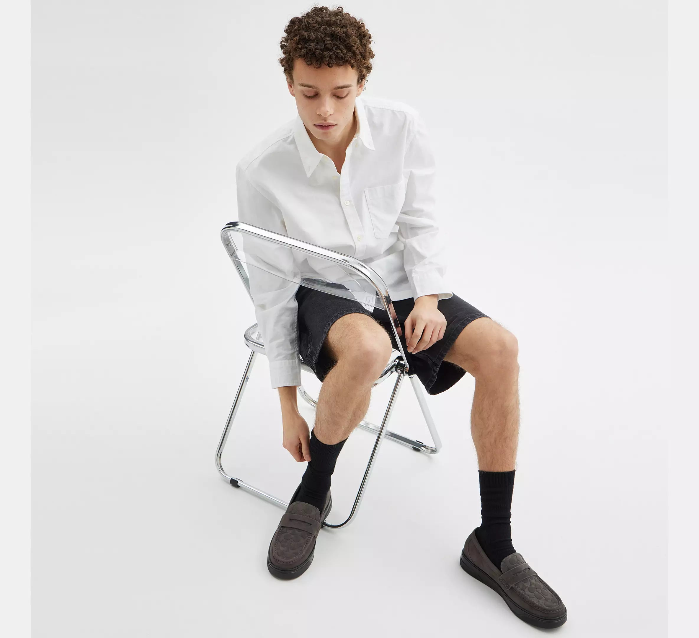 Hybrid Loafer With Signature Print