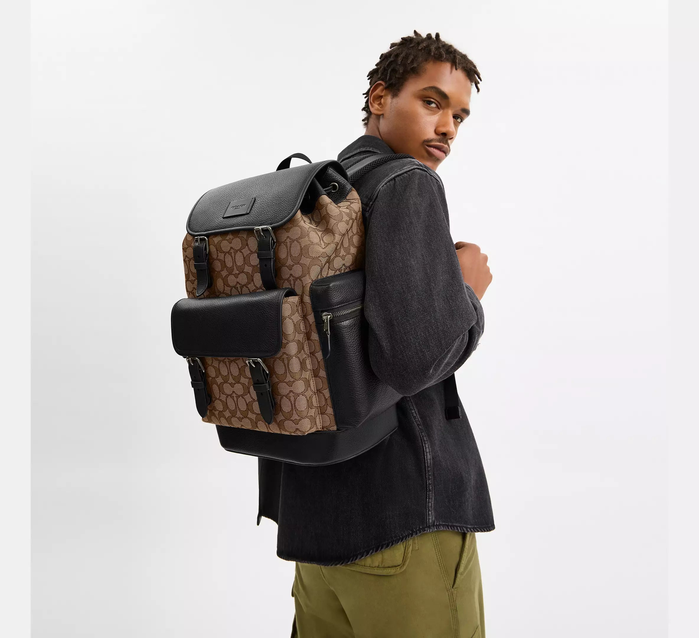 Sprint Backpack In Signature Jacquard