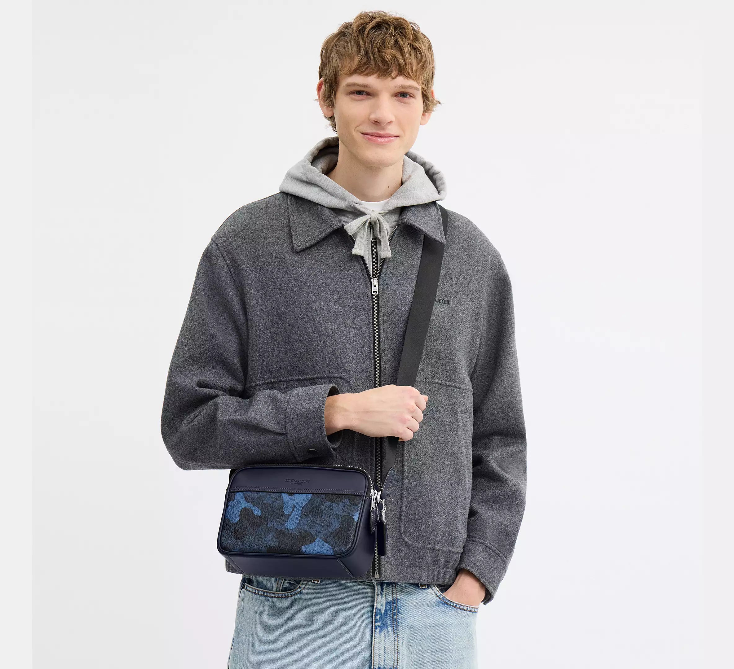 Graham Crossbody Bag In Signature Camo Print