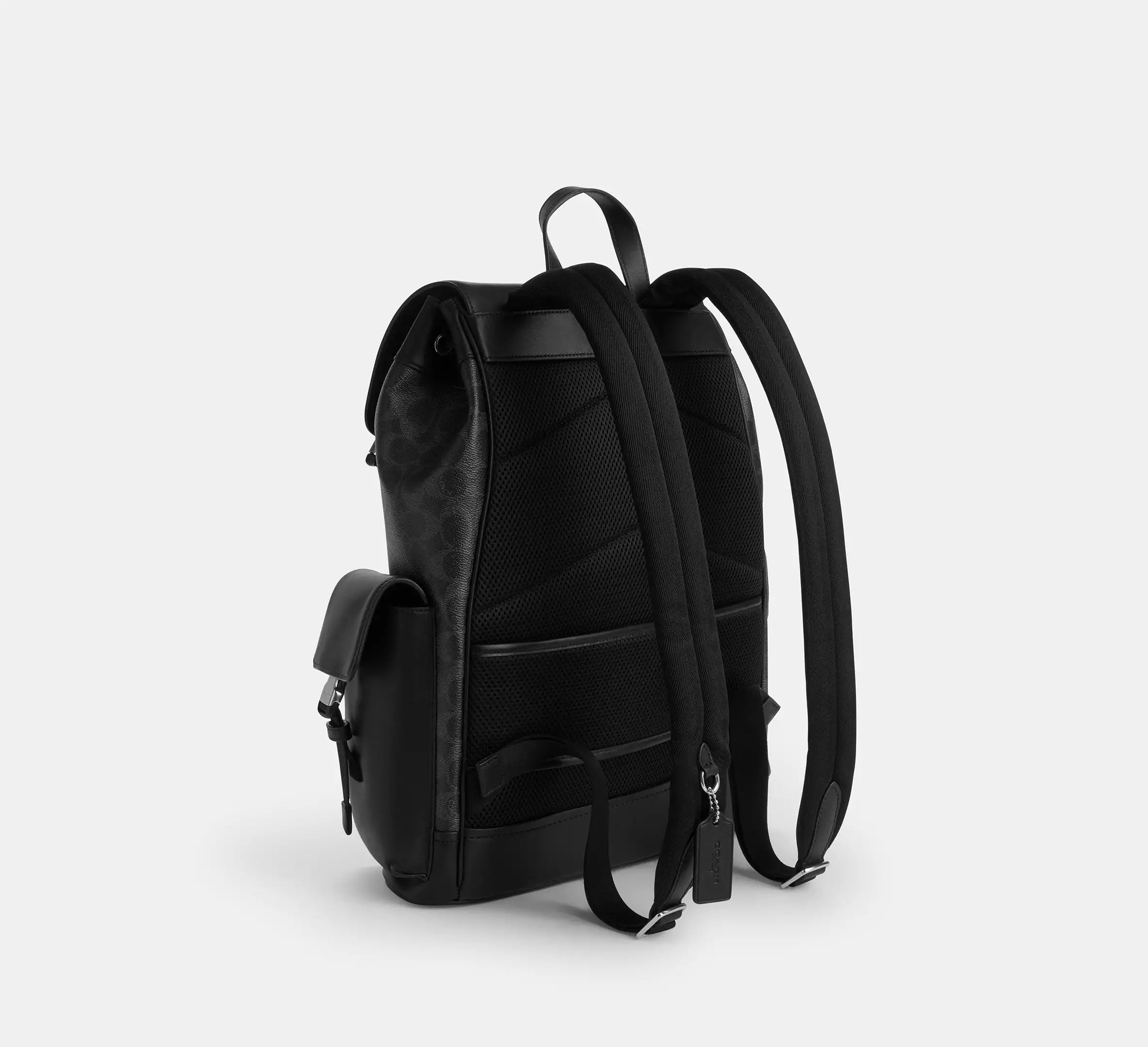 Clark Backpack In Signature Canvas With Varsity Stripe