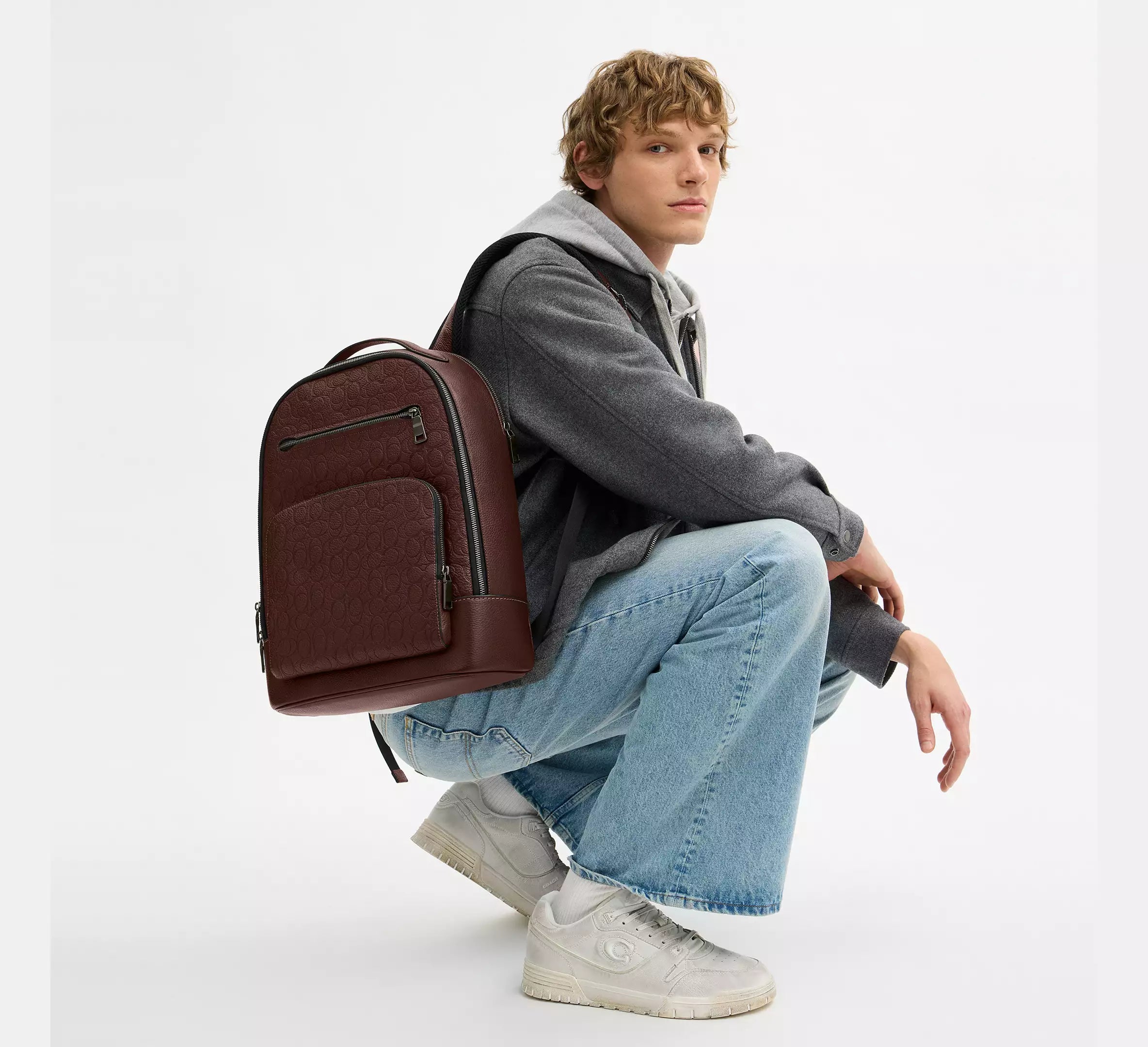 Ethan Backpack In Signature Leather