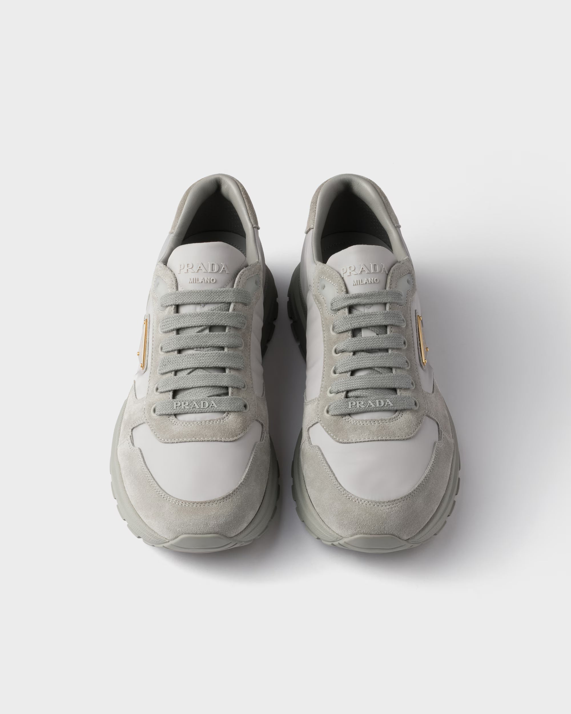 Prax 2.0 Re-Nylon and suede sneakers
