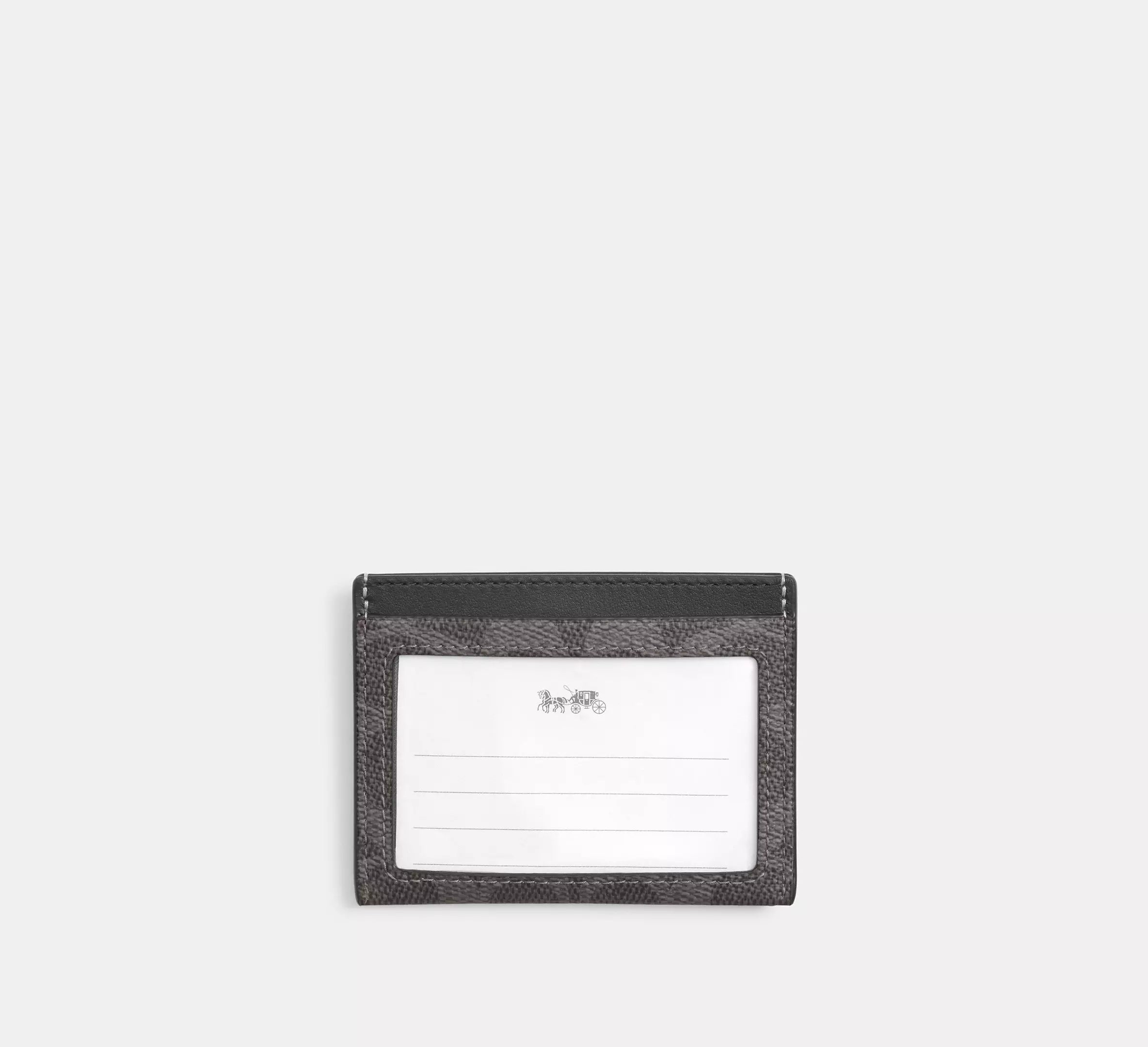 Slim Id Card Case In Signature Canvas