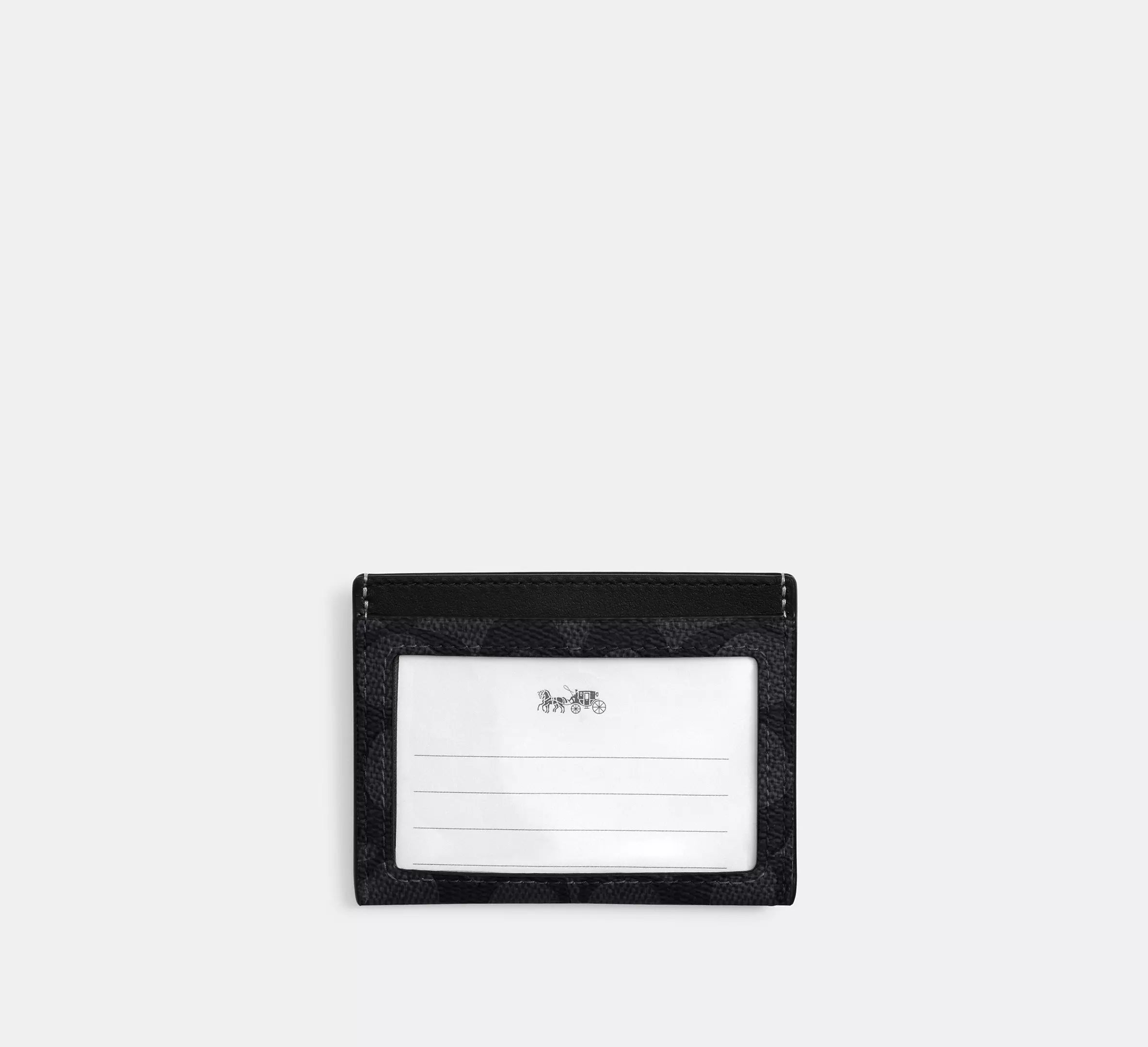 Slim Id Card Case In Signature Canvas