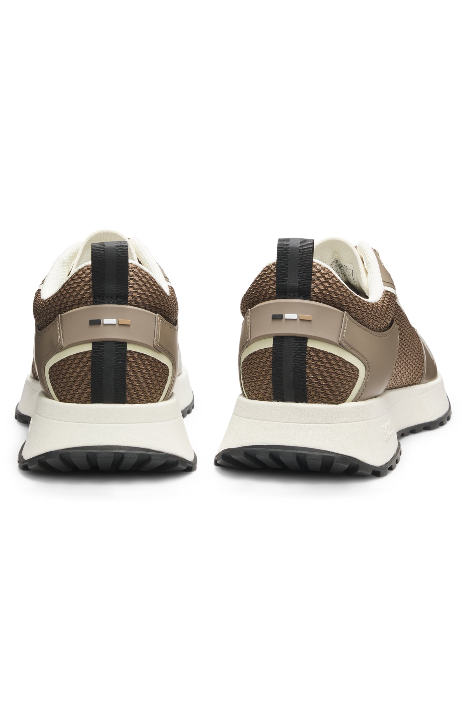 Mesh-detail trainers in mixed materials