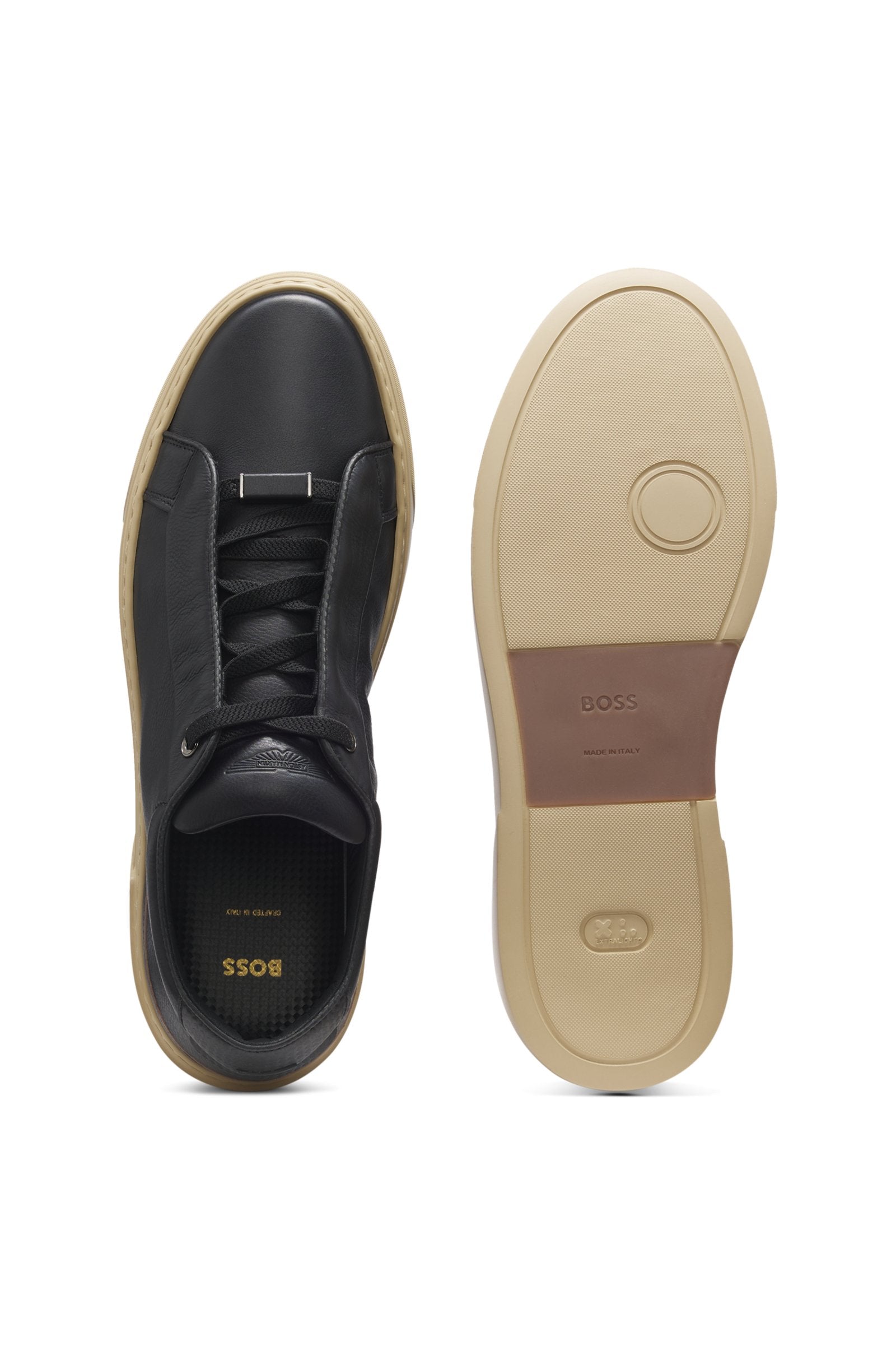 BOSS x ASTON MARTIN trainers in leather