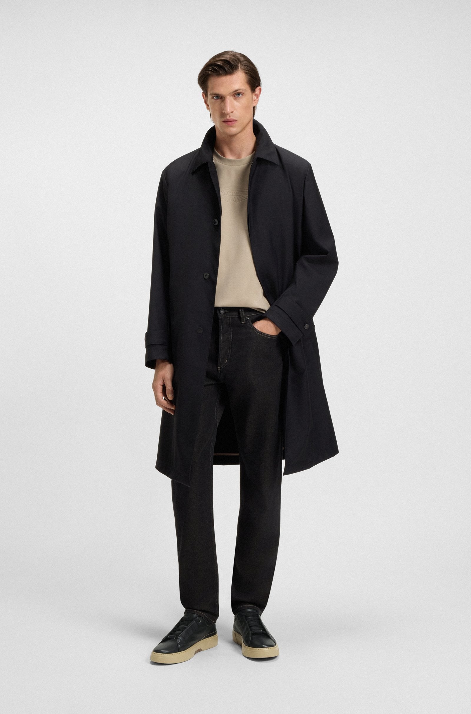 BOSS x ASTON MARTIN trainers in leather