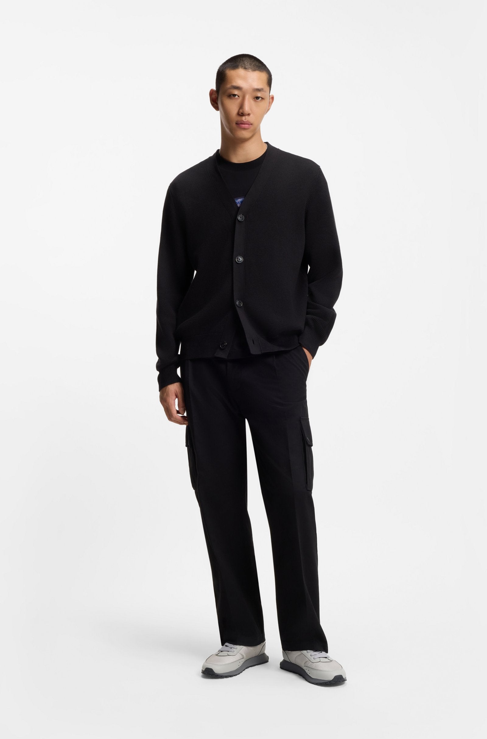 Retro-inspired trainers with faux-leather trims