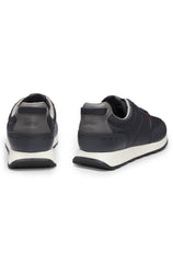 Retro-inspired trainers with faux-leather trims