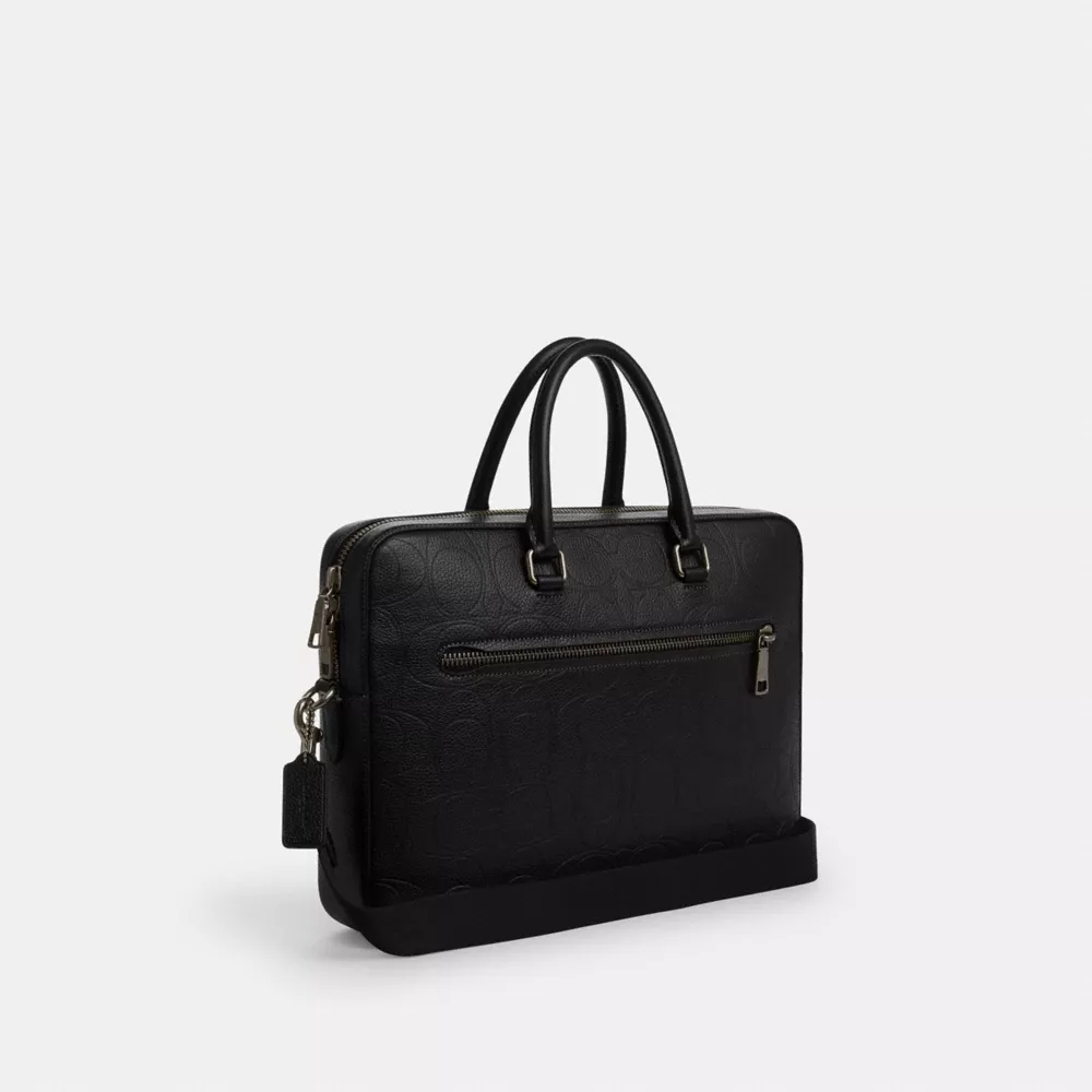 Ethan Slim Brief In Signature Leather