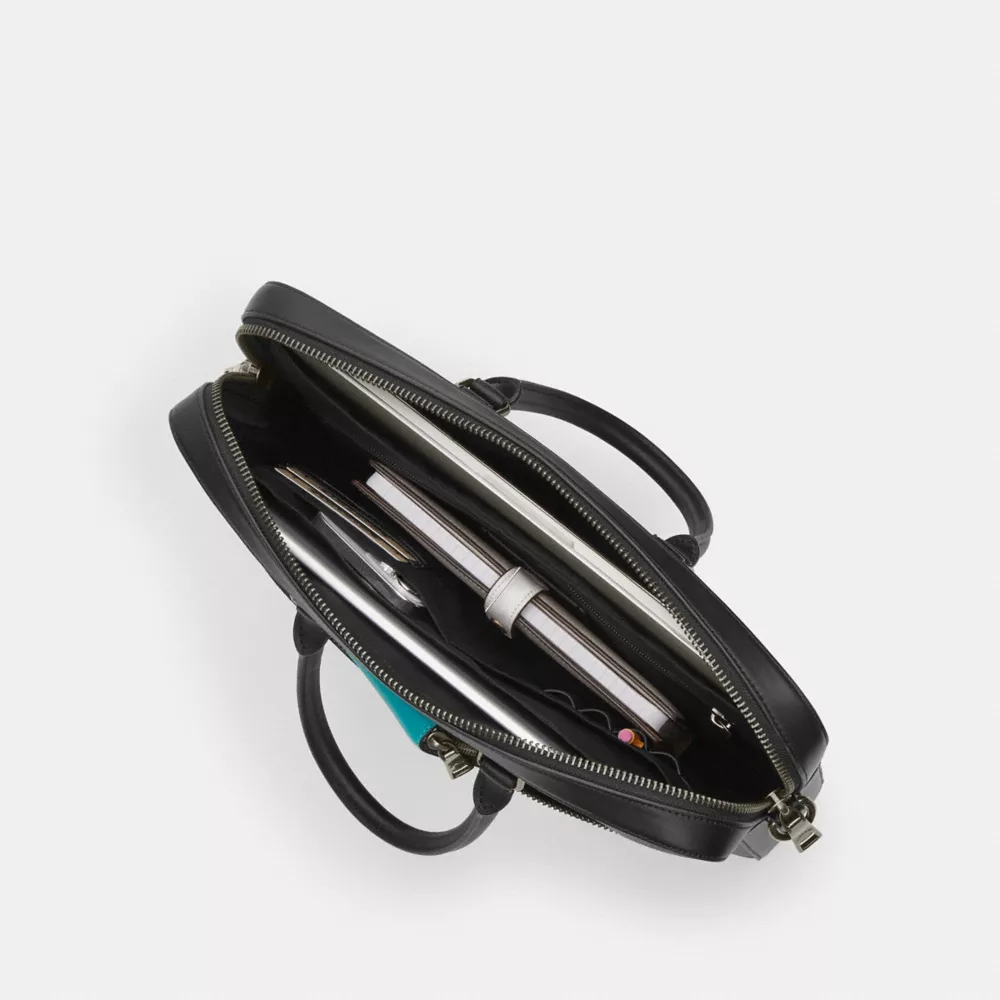 Ethan Slim Brief In Signature Leather