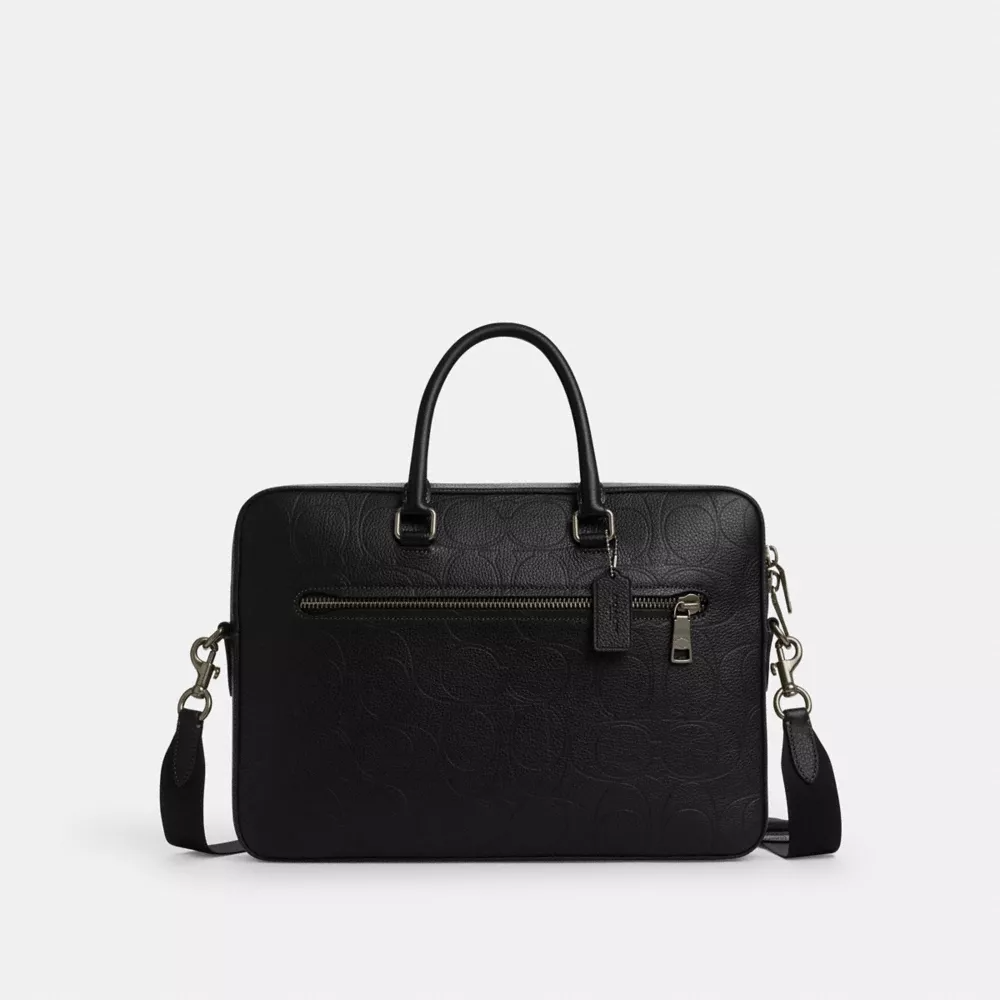 Ethan Slim Brief In Signature Leather