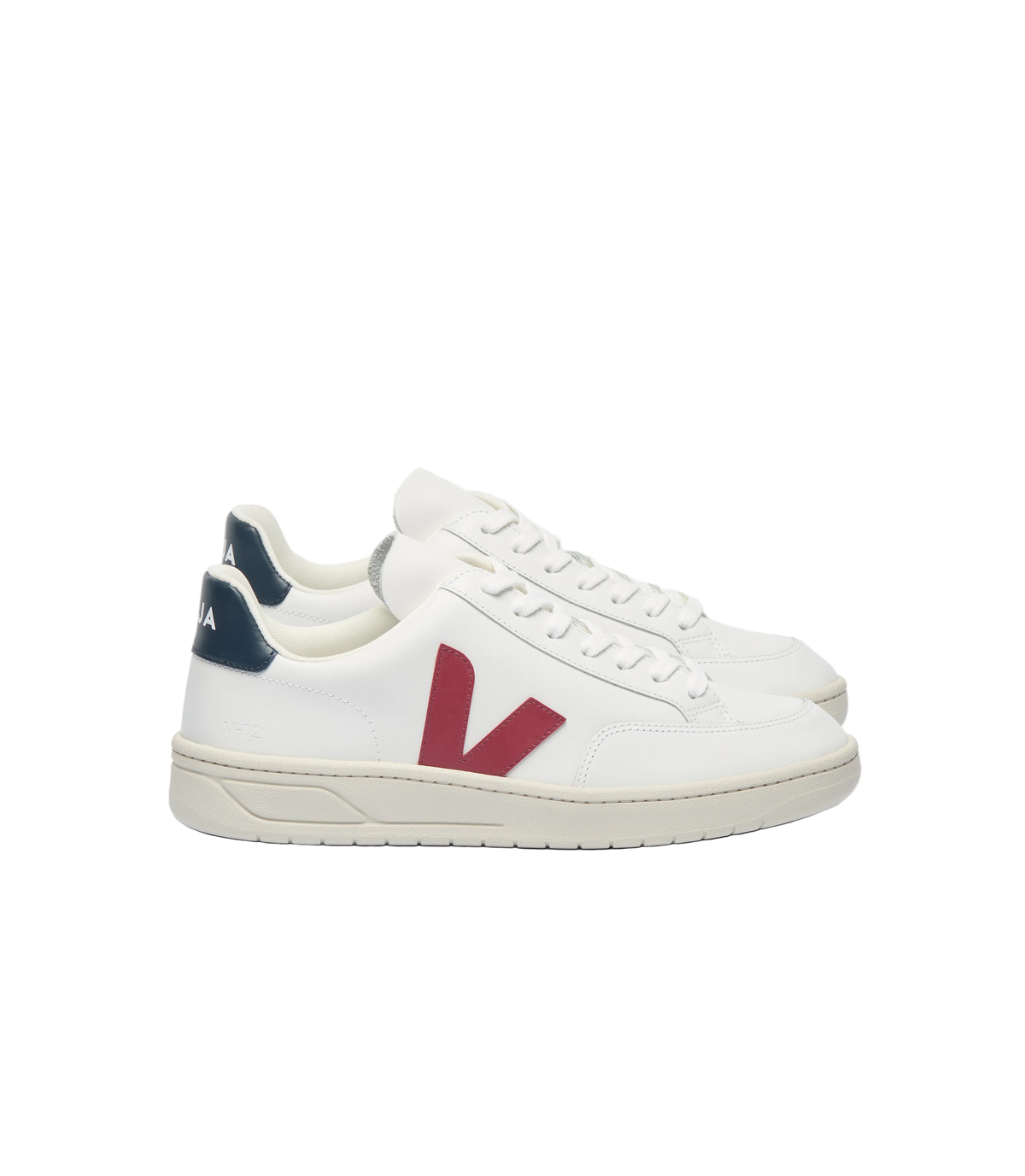 V-12 LEATHER WHITE MARSALA NAUTICO